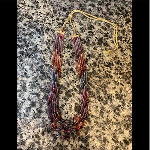 Multicolor Precious Stone Bead Necklace